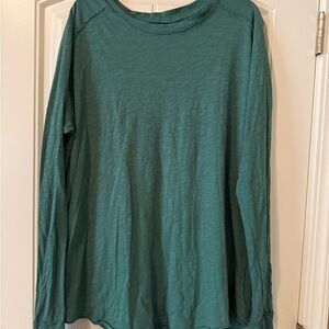 We The Free Teal Green Long Sleeve Top